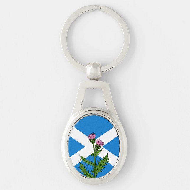 Scottish thistle key ring (Front)