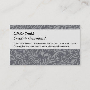 Scottish Thistle Knot William Morris Style Business Card