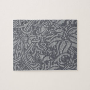 Scottish Thistle Knot William Morris Style Jigsaw Puzzle