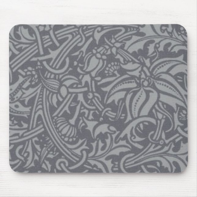 Scottish Thistle Knot William Morris Style Mouse Mat (Front)