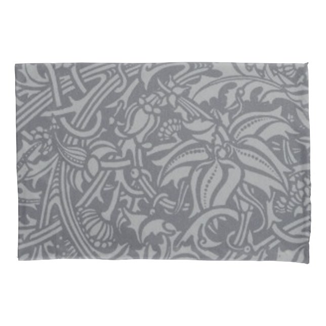 Scottish Thistle Knot William Morris Style Pillowcase (Front)