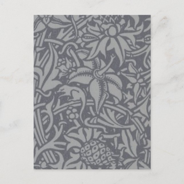 Scottish Thistle Knot William Morris Style Postcard (Front)