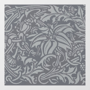 Scottish Thistle Knot William Morris Style Window Cling