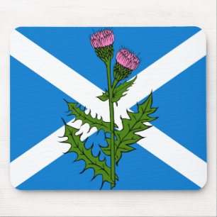 Scottish thistle mouse mat
