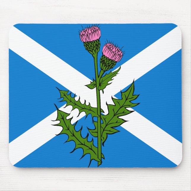 Scottish thistle mouse mat (Front)