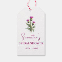 Scottish Thistle Purple Floral Bridal Shower