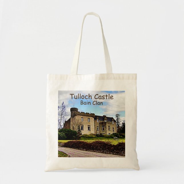 Scottish Tulloch Castle – Bain Clan Tote Bag (Front)