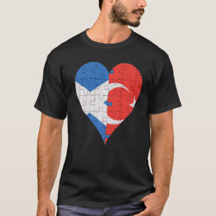 Scottish Turkish Flag Heart T-Shirt