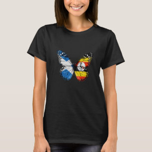 Scottish Ugandan Flag Butterfly T-Shirt