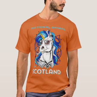 Scottish Unicorn  Scotland Coat of Arms Rugby  T-Shirt