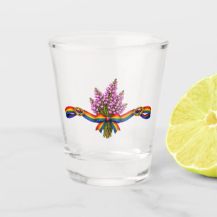 Scottish Wedding LGBTQIA+ pride celebration day  Shot Glass