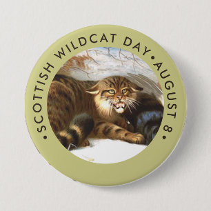 Scottish Wildcat Day 7.5 Cm Round Badge