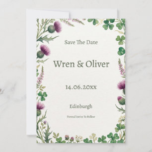 Scottish Wildflower Heritage Save the Date Card