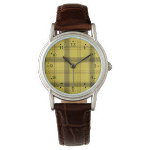 Scottish Yellow Tartan Watch