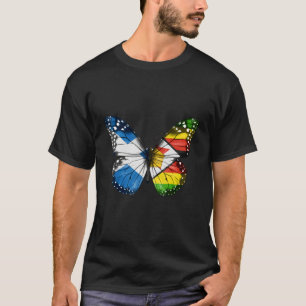 Scottish Zimbabwean Flag Butterfly T-Shirt