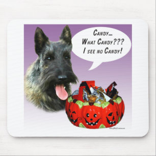 ScottishTerrier Halloween Candy Mouse Mat