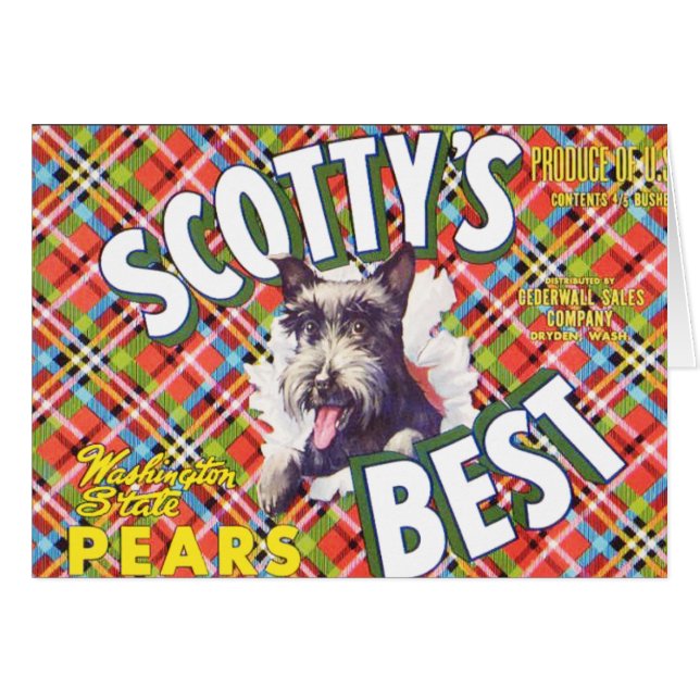 Scotts Best Pears - Fruit Crate Label (Front Horizontal)