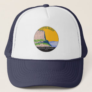 Scotts Bluff National Monument Nebraska Vintage Trucker Hat