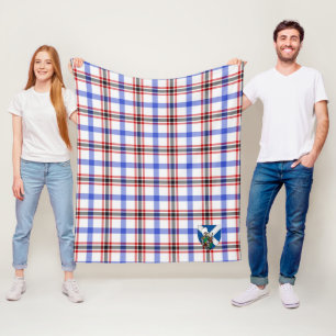 Scotts Boswell Modern Tartan Plaid Fleece Blanket