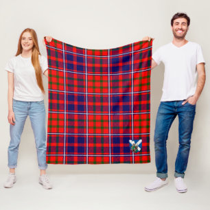 Scotts Cameron Of Lochiel Modern Tartan Plaid Fleece Blanket