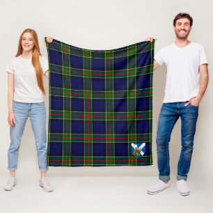 Scotts Colquhoun Modern Tartan Plaid Fleece Blanket