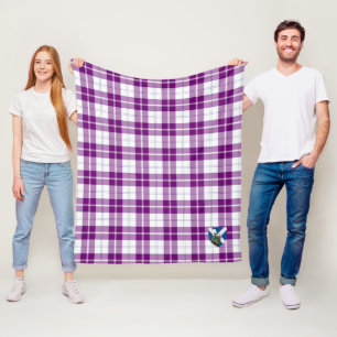 Scotts Dunlop Dress Tartan Plaid Fleece Blanket