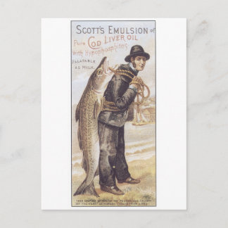 Scotts Emulsion Cod Liver Oil Postcard