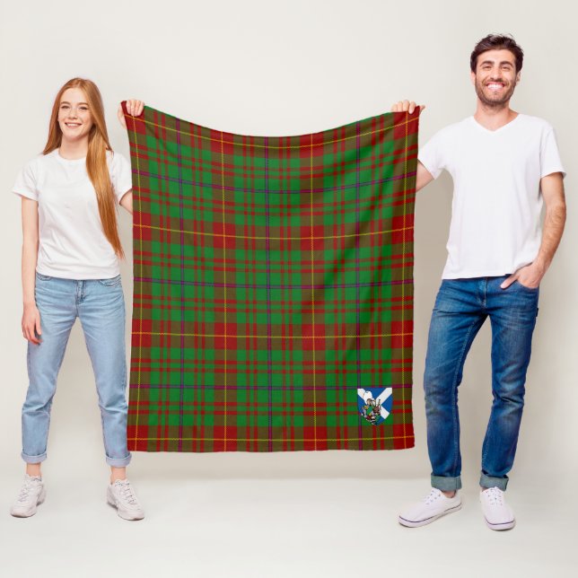 Scotts Fulton Tartan Plaid Fleece Blanket (In Situ)