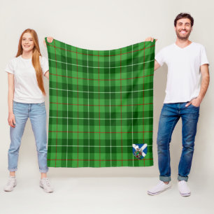 Scotts Galloway District Tartan Plaid Fleece Blanket
