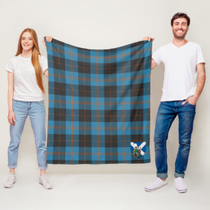 Scotts Garden Tartan Plaid Fleece Blanket