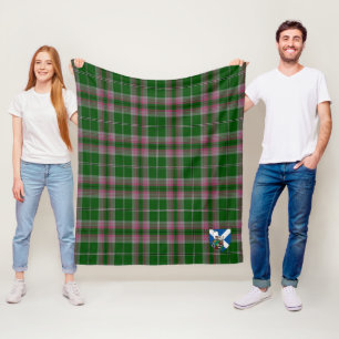 Scotts Gray Hunting Tartan Plaid Fleece Blanket