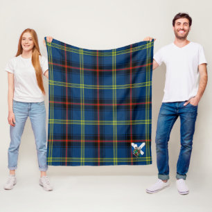 Scotts Grewar Tartan Plaid Fleece Blanket