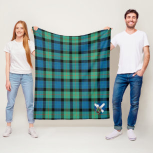 Scotts Gunn Ancient Tartan Plaid Fleece Blanket