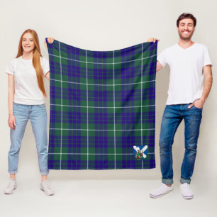 Scotts Hamilton Hunting Modern Tartan Plaid Fleece Blanket