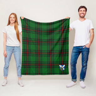 Scotts Kirkcaldy Tartan Plaid Fleece Blanket