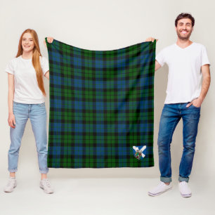 Scotts MacKay Modern Tartan Plaid Fleece Blanket
