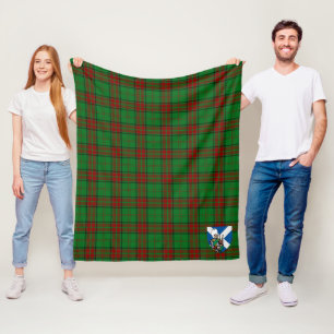 Scotts Maxwell Hunting Tartan Plaid Fleece Blanket