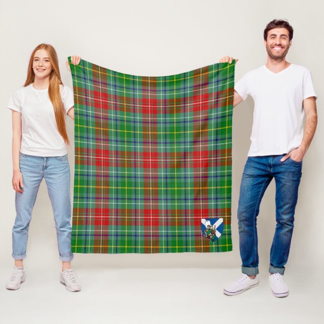 Scotts Muirhead Tartan Plaid Fleece Blanket (In Situ)
