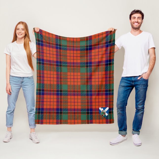 Scotts Nicolson Ancient Tartan Plaid Fleece Blanket (In Situ)