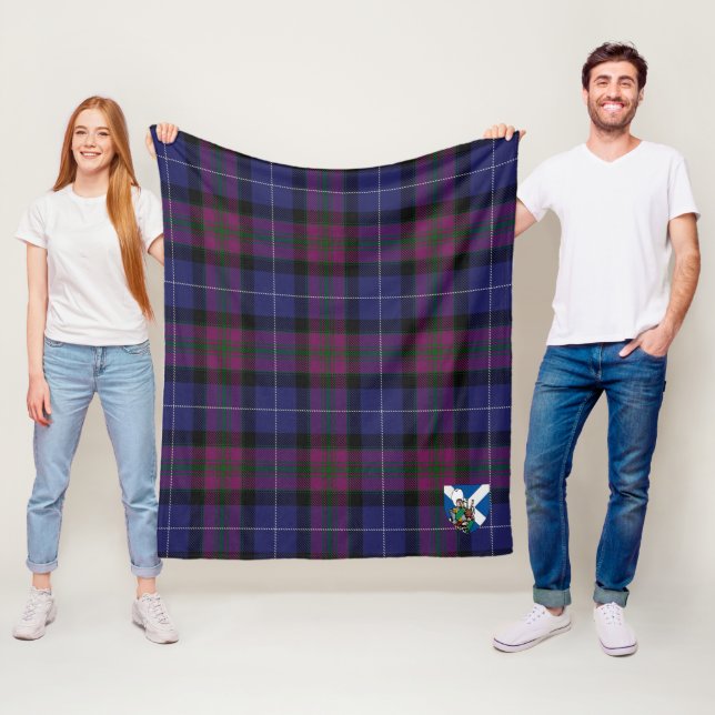 Scotts Pride Of Scotland Tartan Plaid Fleece Blanket (In Situ)
