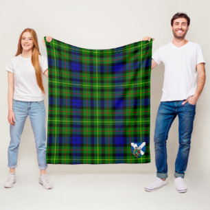 Scotts Rollo Tartan Plaid Fleece Blanket