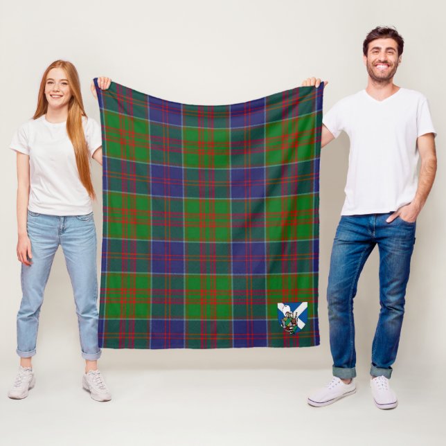 Scotts Stewart of Appin Hunting Modern Tartan Plai Fleece Blanket (In Situ)