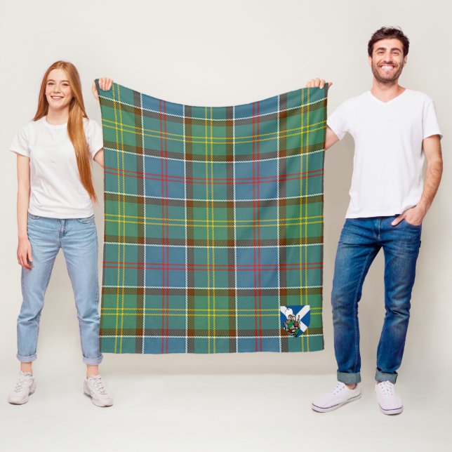 Scotts Whitelaw Ancient Tartan Plaid Fleece Blanket (In Situ)