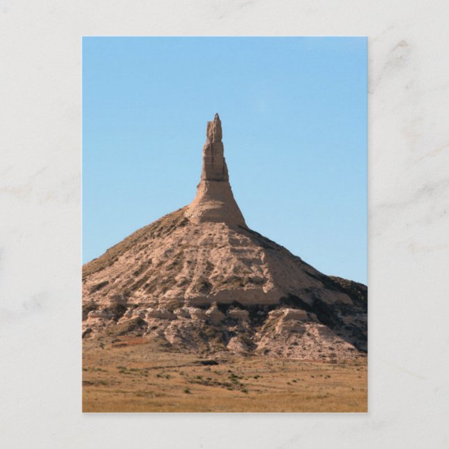 Scottsbluff Nebraska Chimney Rock Spire Postcard (Front)