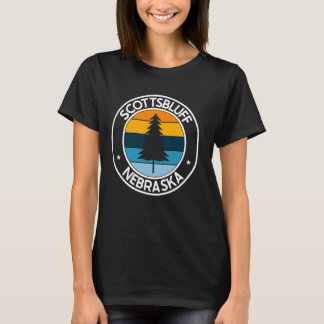 Scottsbluff Nebraska NE USA City Pride Retro Sunse T-Shirt