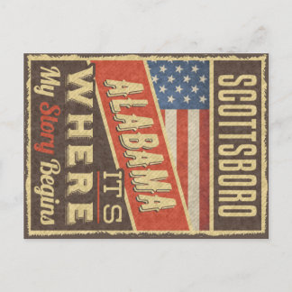 Scottsboro Alabama Postcard