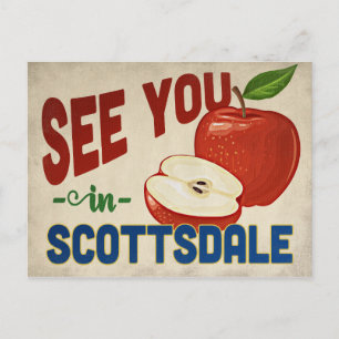 Scottsdale Arizona Apple - Vintage Travel Postcard