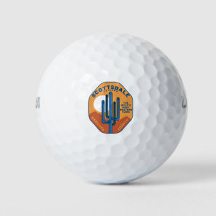 Scottsdale Arizona Cactus Mountains Golf Balls
