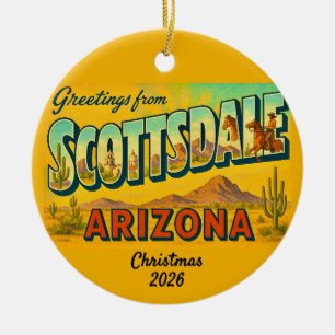 Scottsdale Arizona Ceramic Tree Decoration