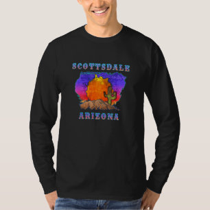Scottsdale Arizona Desert Sunset Scene T-Shirt